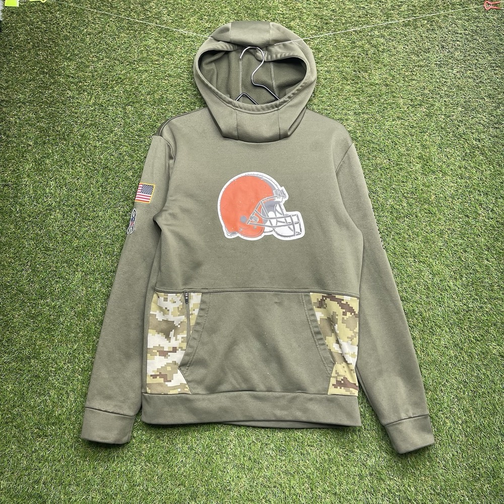 Cleveland Browns Nike OnField Boys Youth XL Salute to Service Military Hoodie